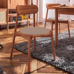 Wildbuche Stühle mit Polstersitz - Indrya (2er Set)