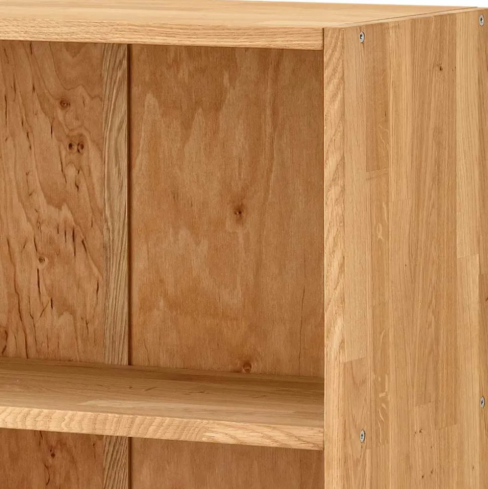 Wildeiche Aktenregal aus Massivholz - Rosenna