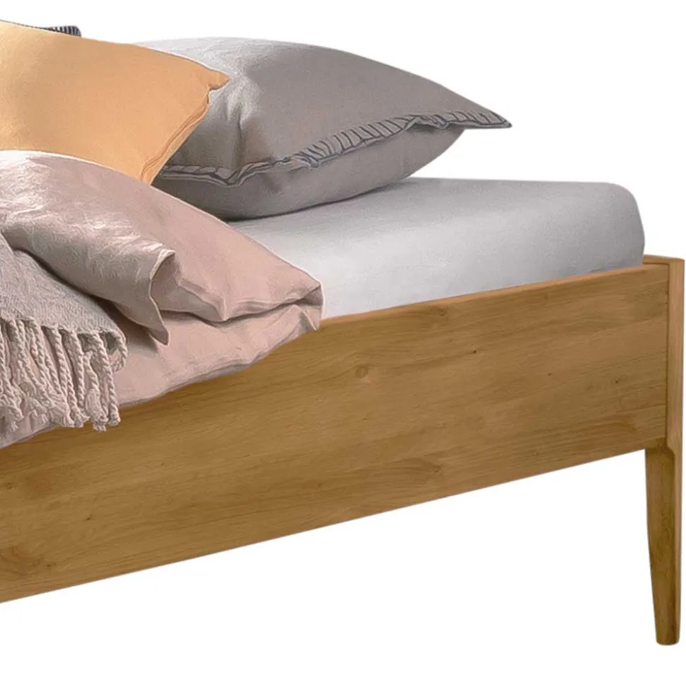 Wildeiche Bett für Dachschrägen - Vinodoras