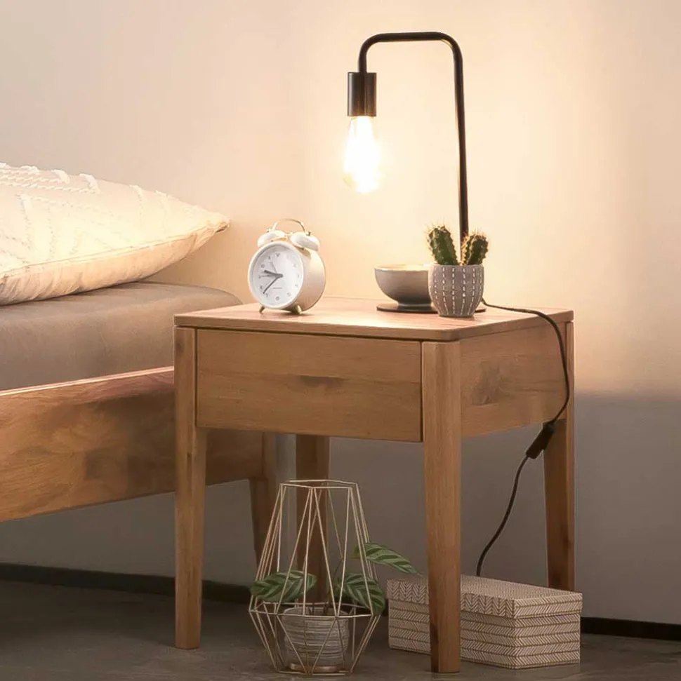 Wildeiche Bett für Dachschrägen - Vinodoras