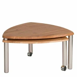 Wildeiche Couchtisch ausdrehbar - Delphima