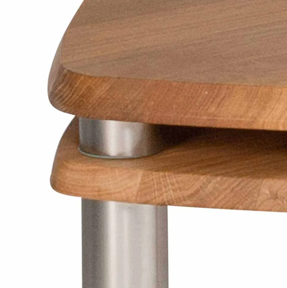 Wildeiche Couchtisch ausdrehbar - Delphima