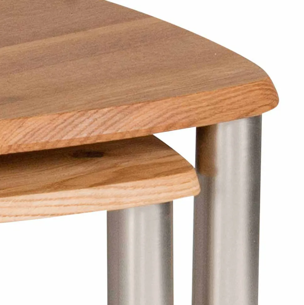 Wildeiche Couchtisch ausdrehbar - Delphima