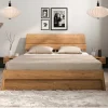 Wildeiche Designerbett 140x200 cm - Donlazi