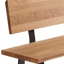 Wildeiche Eckbank mit Bügelgestell - Sympatia