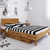 Wildeiche Einzelbett mit Unterlänge 190 cm - Eavy III