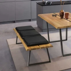 Wildeiche Esstischbank mit drei Sitzplätzen - Jessmine