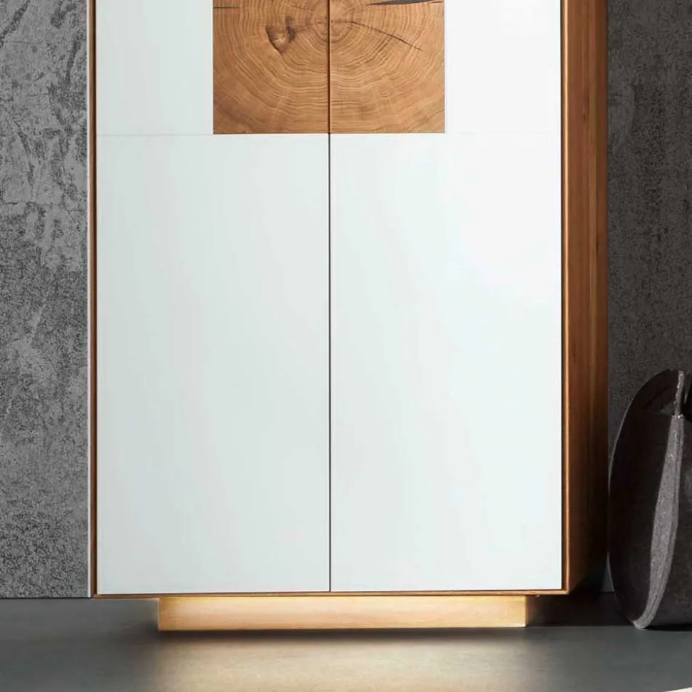 Wildeiche Flur Möbel Kombi - Mandrey (fünfteilig)