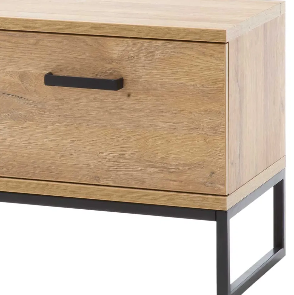 Wildeiche Flurbank mit zwei Klappen - Truvisas