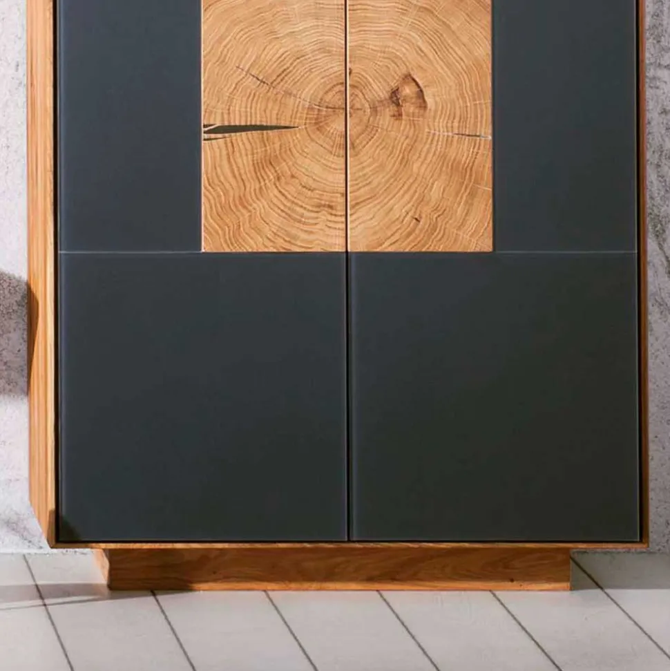 Wildeiche Flurmöbel Set - Mandrey (vierteilig)