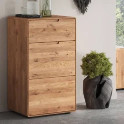 Wildeiche Hochkommode mit Tür und Schublade - Holiday