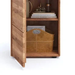 Wildeiche Hochkommode mit Tür und Schublade - Holiday