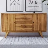 Wildeiche Holz-Sideboard 160 cm breit - Hardus