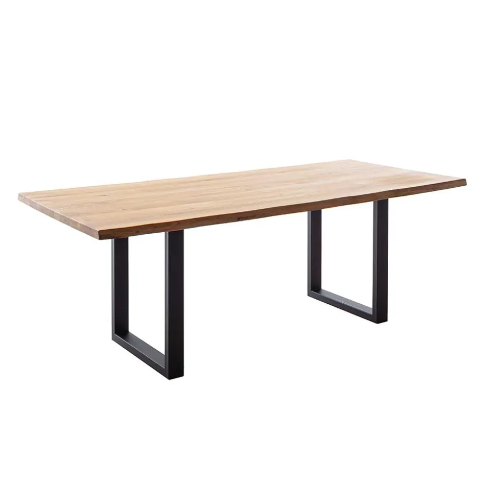 Wildeiche Küchentisch mit Baumkanten - Racallo