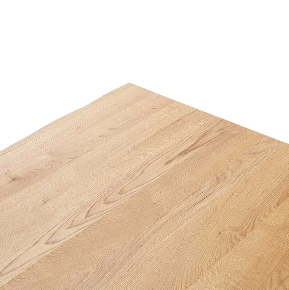 Wildeiche Küchentisch mit Baumkanten - Racallo