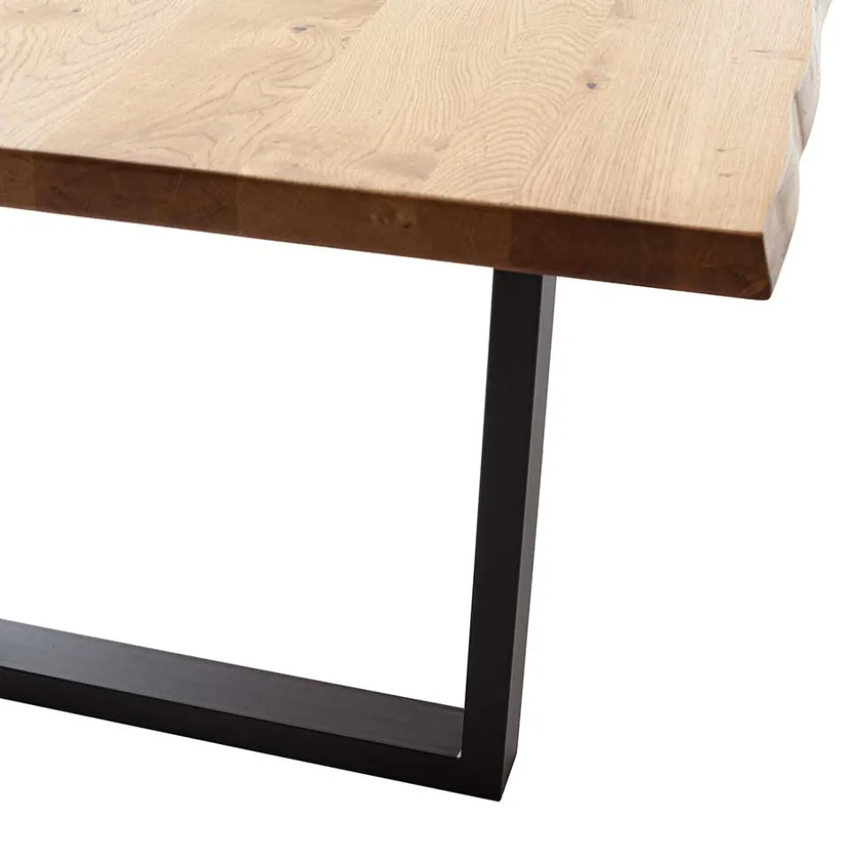 Wildeiche Küchentisch mit Baumkanten - Racallo
