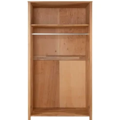 Wildeiche Kleiderschrank mit Wiener Geflecht - Ambrosso