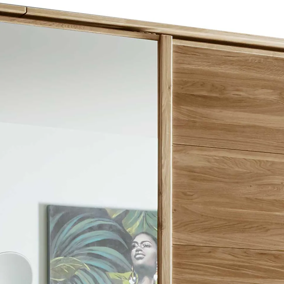Wildeiche Kleiderschrank mit 3 Schwebetüren - Divnoi