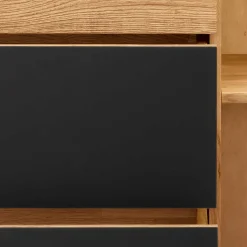 Wildeiche Kombi-Kommode mit LED Beleuchtung - Viligrana