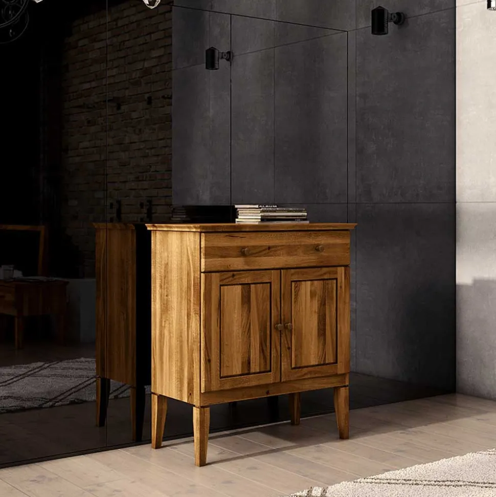 Wildeiche Kommode Masdamos massiv geölt