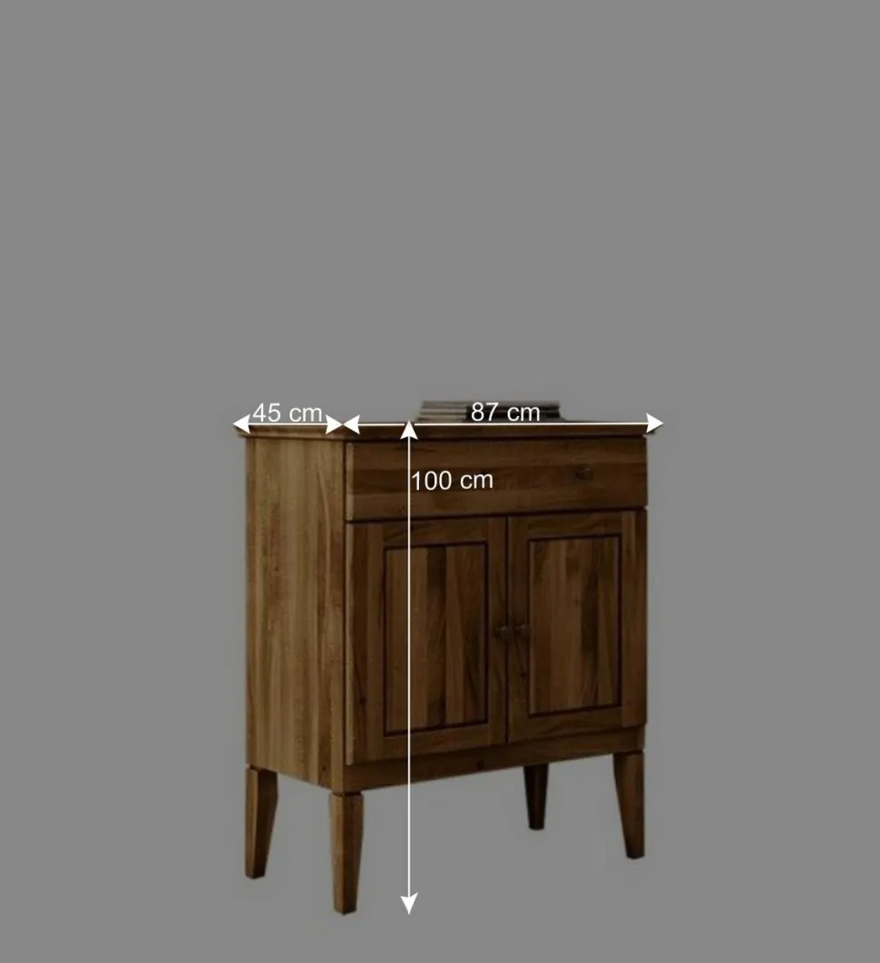 Wildeiche Kommode Masdamos massiv geölt