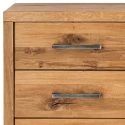 Wildeiche Kommode mit Metallgestell - Valamengo