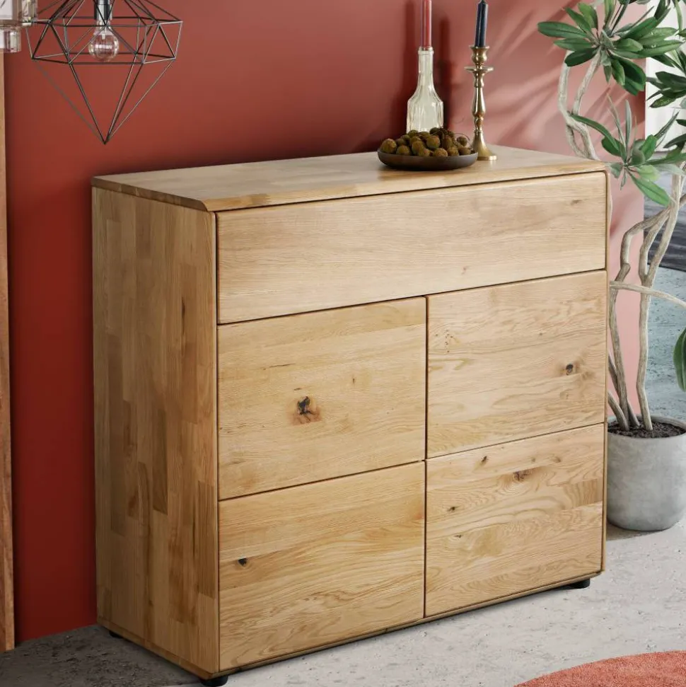 Wildeiche Kommode mit Schublade - Feanor