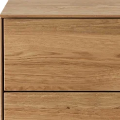 Wildeiche Nachtkommode 61 cm hoch - Nuessa