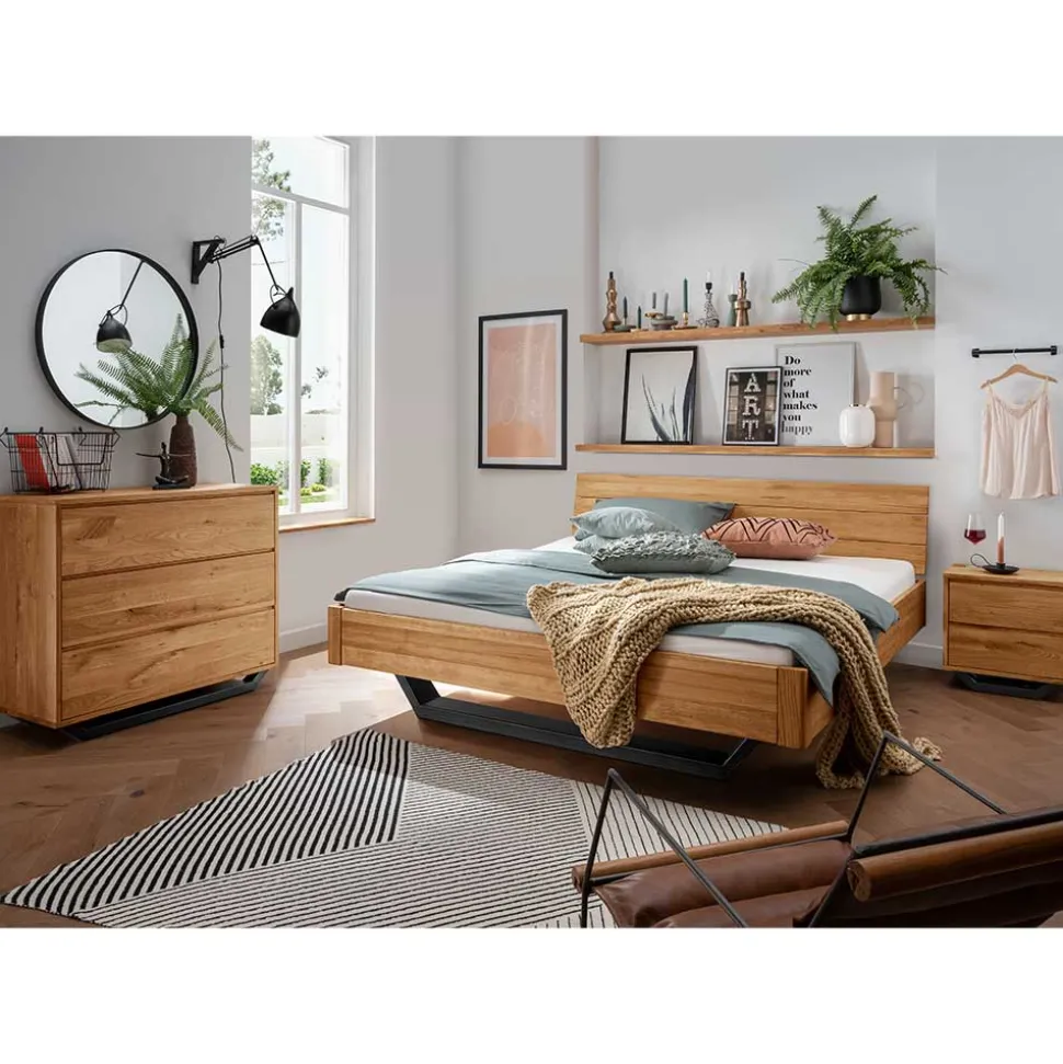 Wildeiche Schlafzimmermöbel Set - Cancun (dreiteilig)