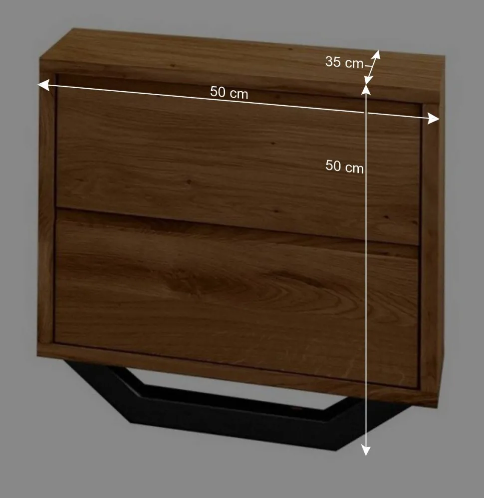 Wildeiche Schlafzimmermöbel Set - Cancun (dreiteilig)