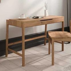 Wildeiche Schminktisch mit zwei Schubladen - Laida