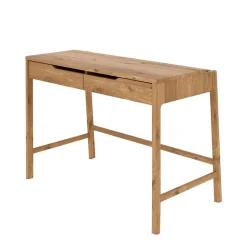 Wildeiche Schminktisch mit zwei Schubladen - Laida