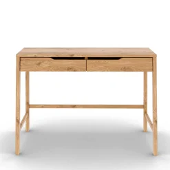 Wildeiche Schminktisch mit zwei Schubladen - Laida