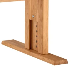 Wildeiche Schreibtisch höhenverstellbar - Melanie