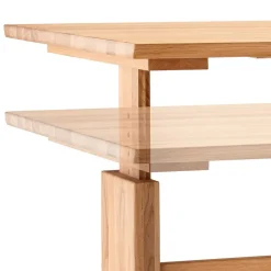 Wildeiche Schreibtisch höhenverstellbar - Melanie