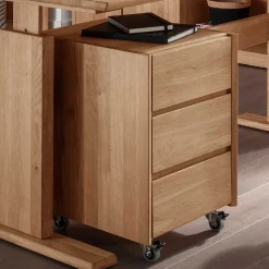 Wildeiche Schreibtisch höhenverstellbar - Melanie