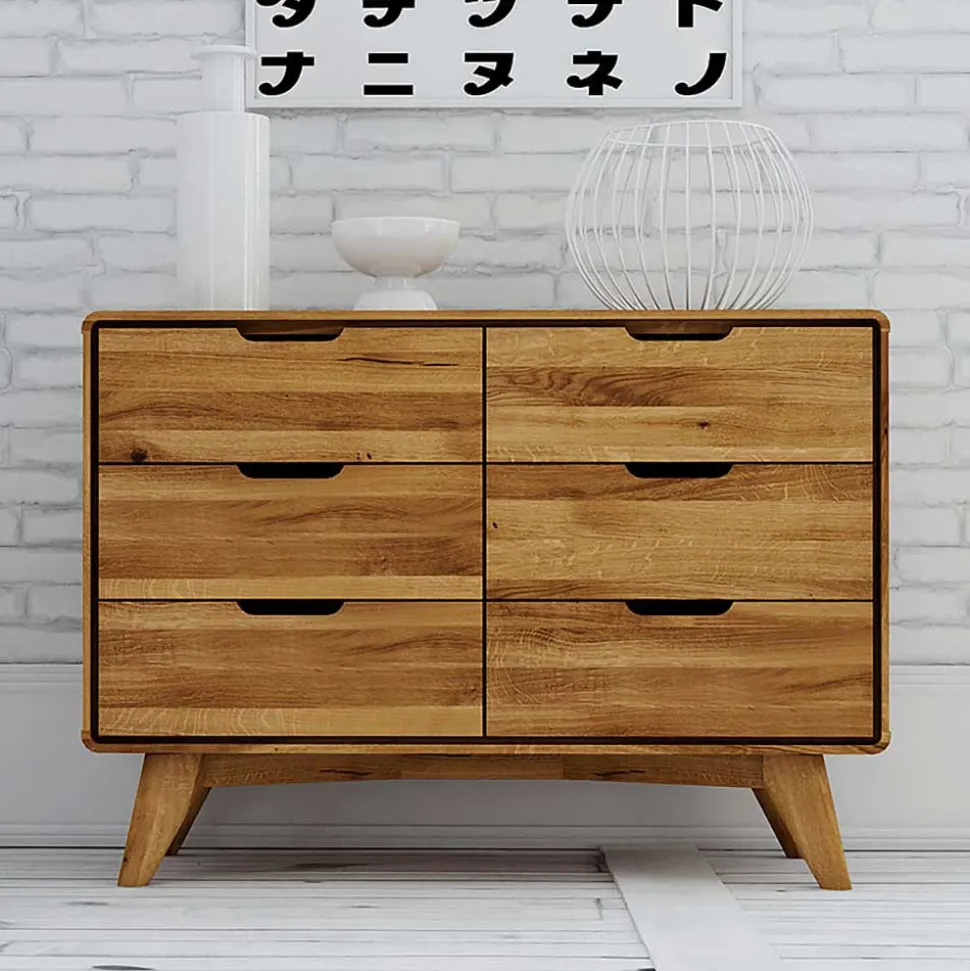 Wildeiche Schubladenkommode geölt - Eavy