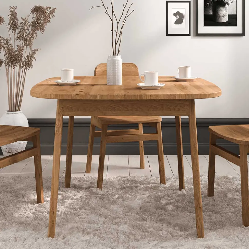 Wildeiche Tisch - 90 cm tief - Laida