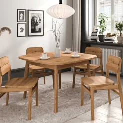 Wildeiche Tisch - 90 cm tief - Laida