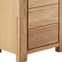 Wildeiche TV Anbauwand teilmassiv - Sophia (vierteilig)