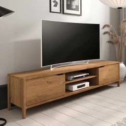 Wildeiche TV Lowboard 200 cm breit - Laida
