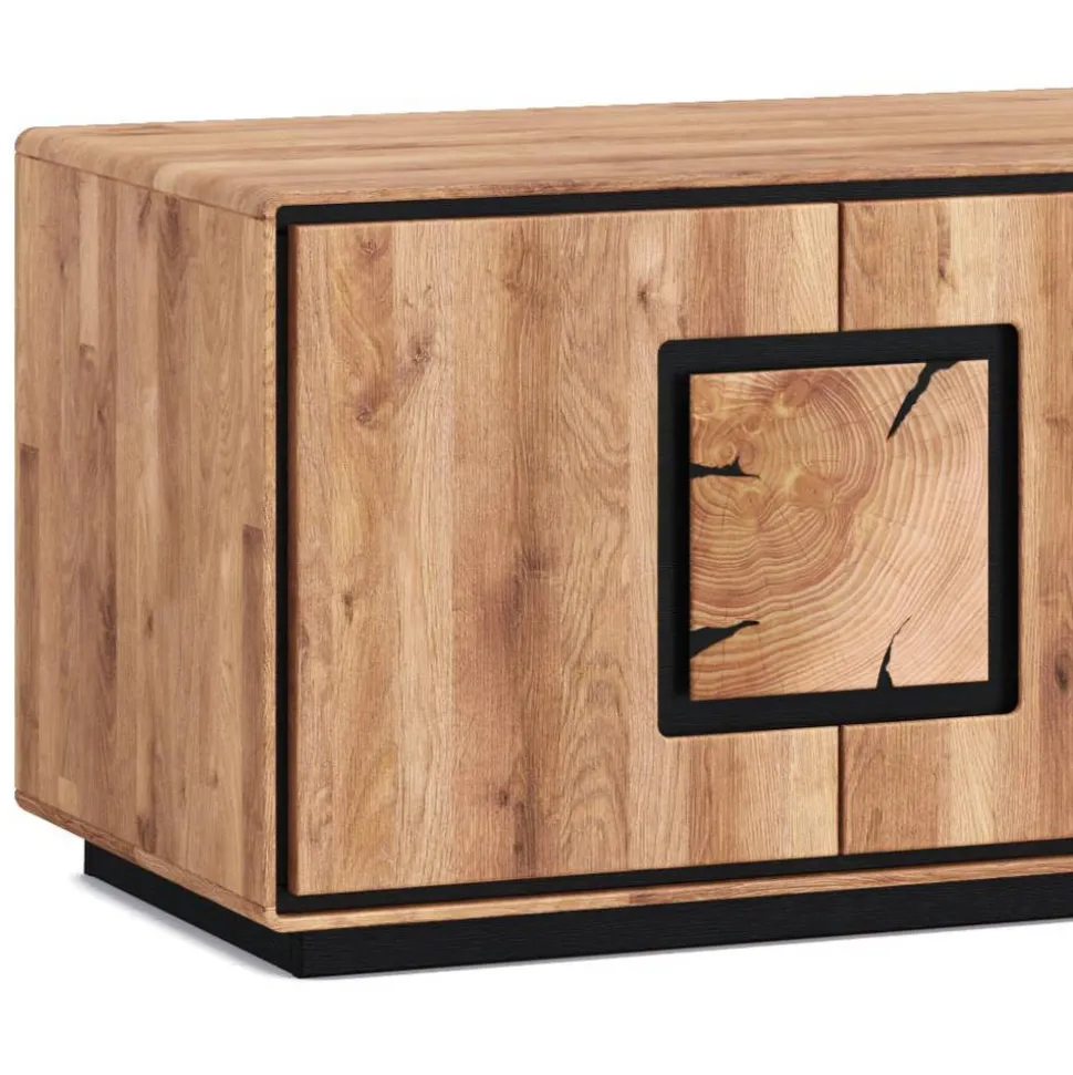 Wildeiche TV-Kommode in modernem Design - Shipper