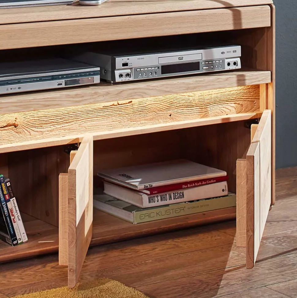 Wildeiche Unterschrank für TV mit Beleuchtung - Acmida