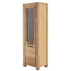 Wildeiche Vitrine teilmassiv - Sophia