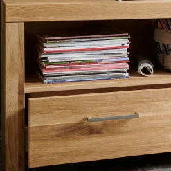 Wildeiche Wohnzimmermöbel Set massiv - Loitons (vierteilig)