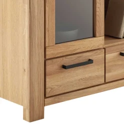 Wildeiche Wohnzimmerschrank teilmassiv - Sophia