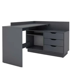 Winkelschreibtisch in Anthrazit - Korfu