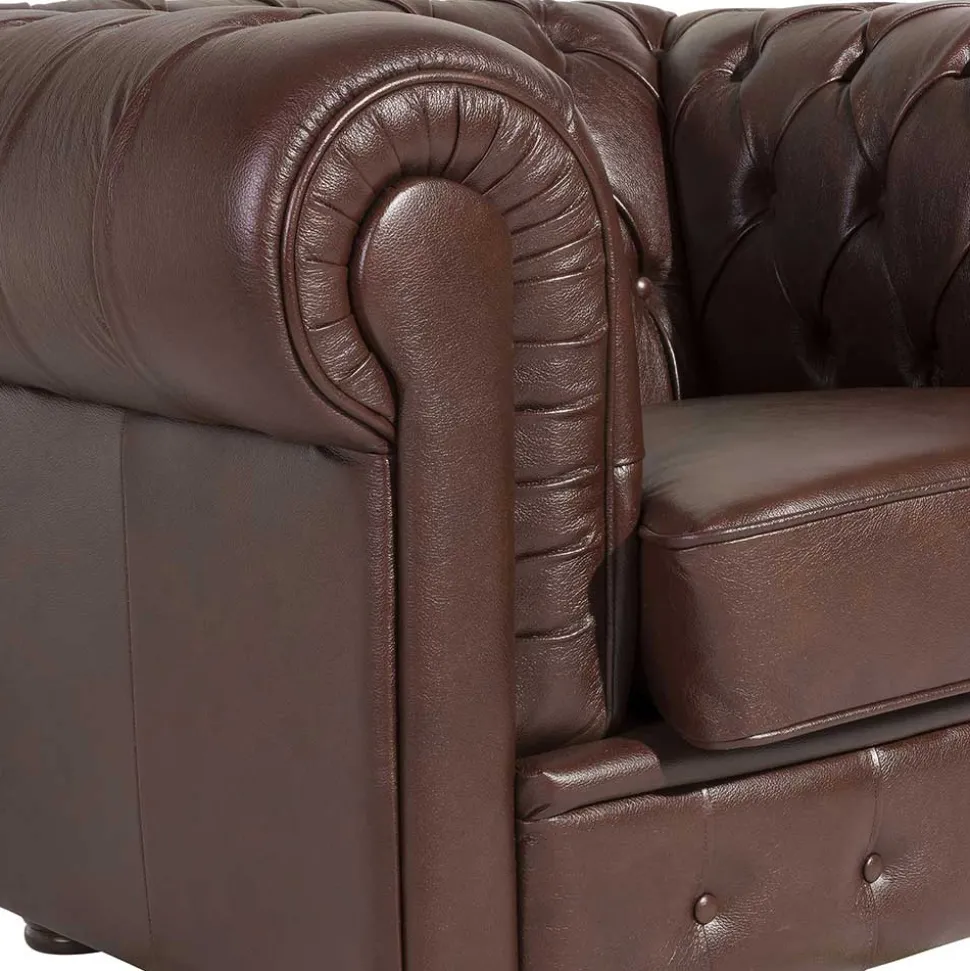 Wischleder Sessel in Braun - Cementa