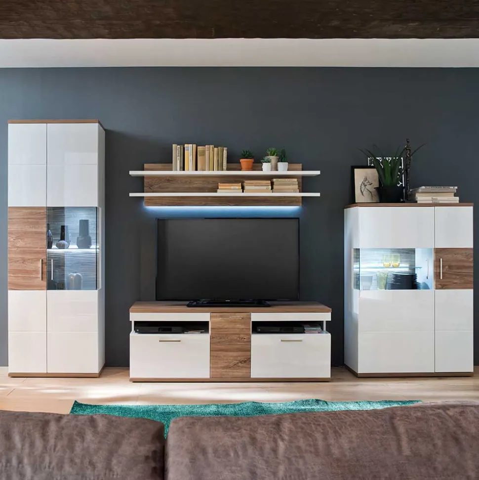 Wohnkombination 330 cm breit - Icadro (vierteilig)