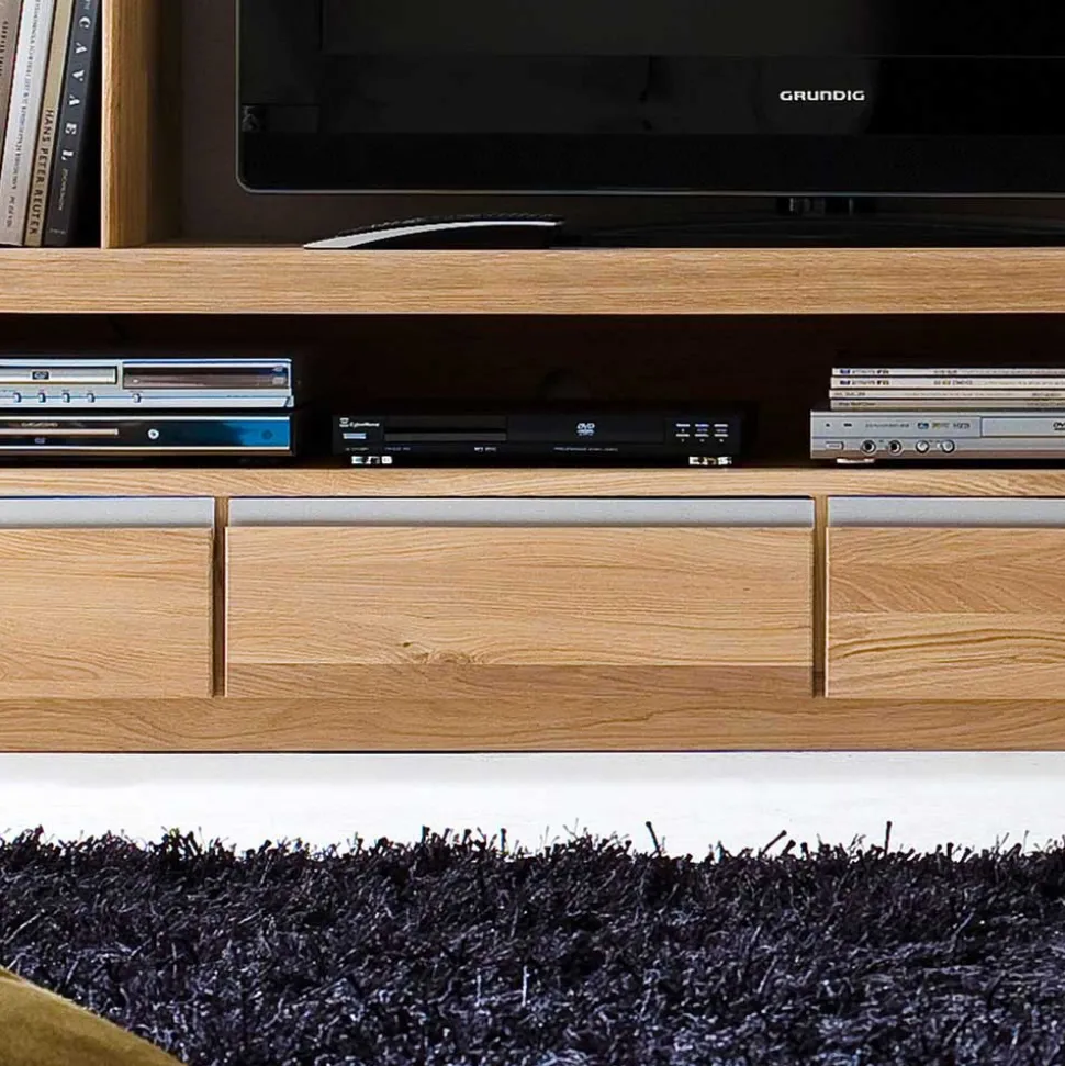 Wohnkombination Croconia aus Wildeiche Massivholz (dreiteilig)